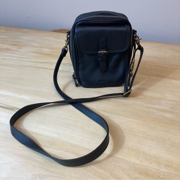 Minooy Black Leather “Naya” Crossbody Bag - Picture 2 of 15